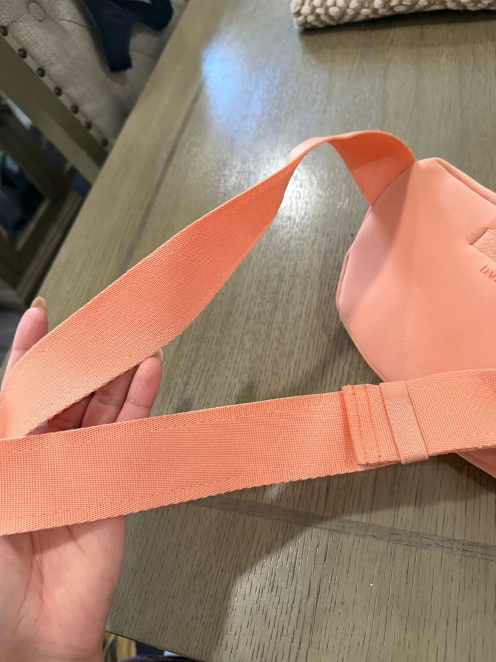 Dagne Dover ACE NEOPRENE FANNY PACK Orange EUC Adjustable Strap Waist Belt - Picture 5 of 11